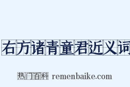 右方诸青童君近义词是什么意思的图片